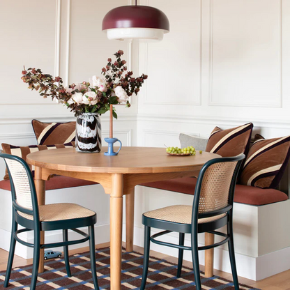 Oak round dining table