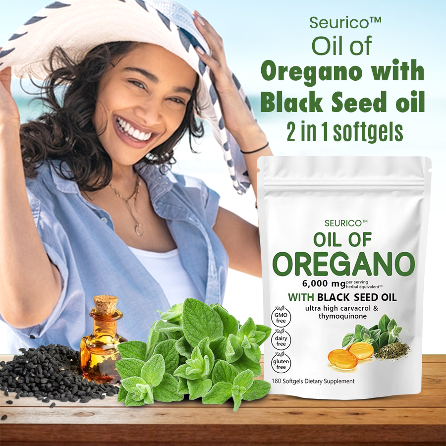 Seurico™ Oil of Oregano with Black Seed oil 2 in 1 softgels