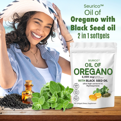 Seurico™ Oil of Oregano with Black Seed oil 2 in 1 softgels