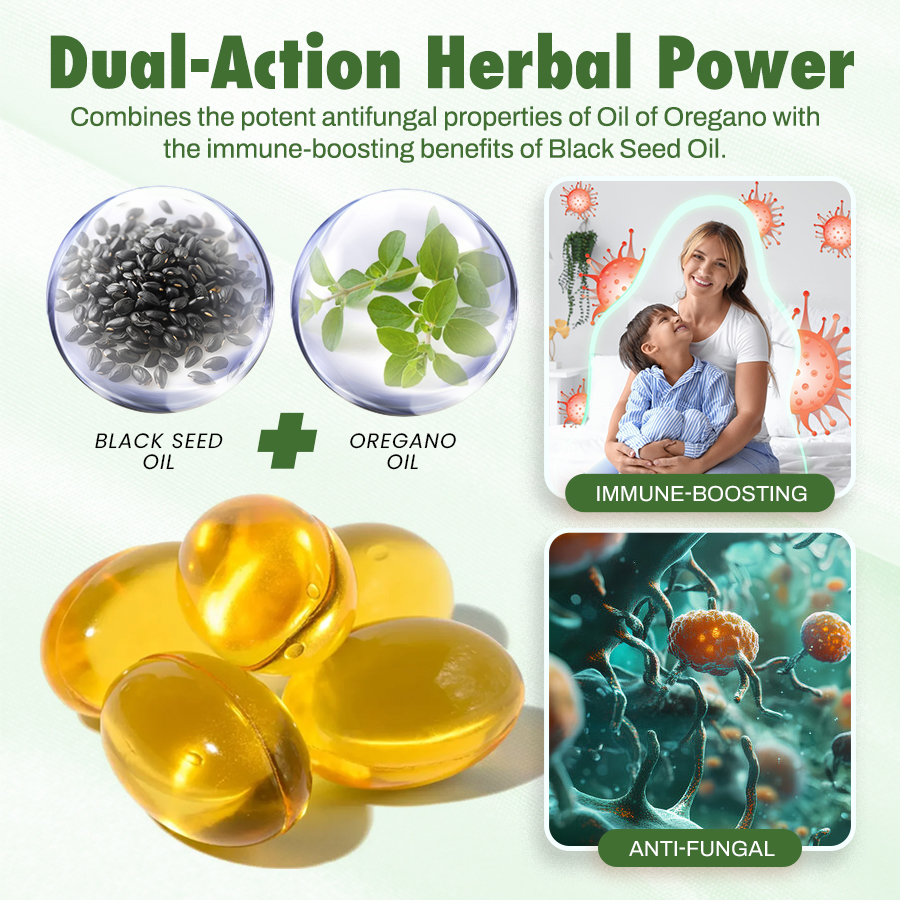 Seurico™ Oil of Oregano with Black Seed oil 2 in 1 softgels